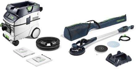 Festool langnek schuurmachine en stofzuigerset PLANEX LHS-E 225/C...