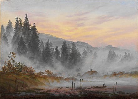 Poster Der Morgen (de Ochtend) - Caspar David Friedrich -  Oliedoek - 50x70 cm