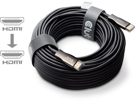 Club 3D Ultra Hoge Snelheid AOC Kabel 4K120Hz/8K60Hz Unidirectioneel M/M 100m