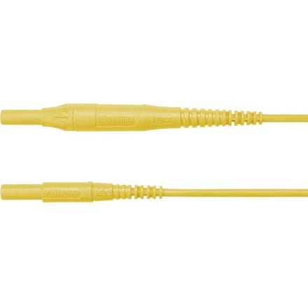 Schützinger MSFK B441 / 1 / 100 / GE Meetsnoer Stekker 4 mm Stekker 4 mm Geel 1 stuk(s)
