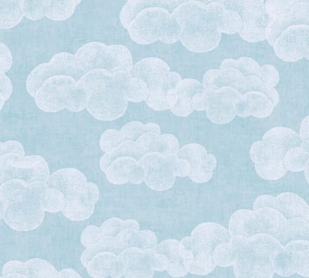 WOLKEN BEHANG | Kinderkamer - Blauw Wit - A.S. Création Lilly & Luis