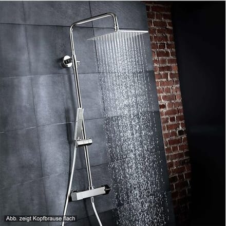 HSK Shower-Set Model RS 500 Thermostat angular, overhead shower super flat