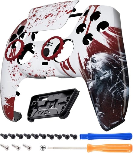 LUNA Vervangende Cover voor PS5 Controller - Blood Zombie
