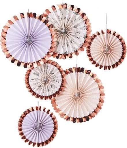 Ginger Ray - Ginger Ray - Tea Party - Waaier set (6 stuks)