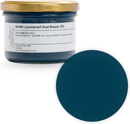 Oudblauw/Old Blue Lijnolieverf - 0,2 liter