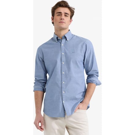 McGregor Stretch Oxford Shirt Navy Größe: S | Casual hemden Outlet | Herren | Blau