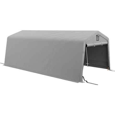 Outsunny-Carport-PE-618x330x240cm-Lichtgrijs