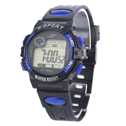 Fako Bijoux® - Kinderhorloge - LCD Sport Mini - Blauw