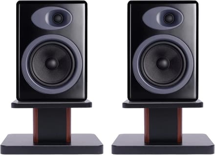 Houten Boekenplank Speaker Stands Paar - Verstevigd & Trillingsdempend voor Studio Monitors