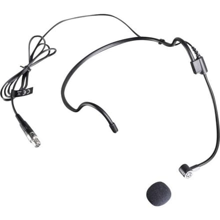 Headset Zangmicrofoon LD Systems LDWS100MH1 Zendmethode:Kabelgebonden Incl. windkap
