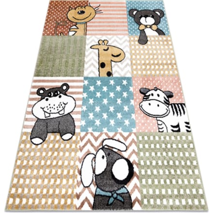 Kleden Rugsx Tapijt FUN Pets voor kinderen, dieren multi 200x290 cm