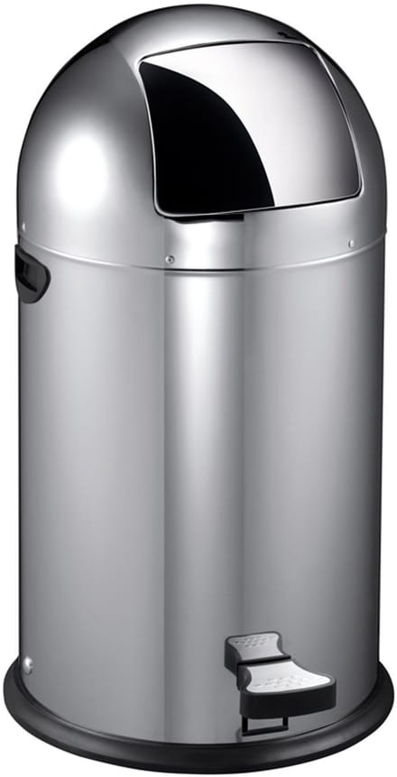EKO - Kickcan 40 liter - Stainless steel - mat RVS - Prullenbak