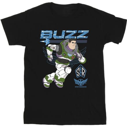 Disney Jongens Lightyear Buzz Run To Action T-Shirt (Zwart)