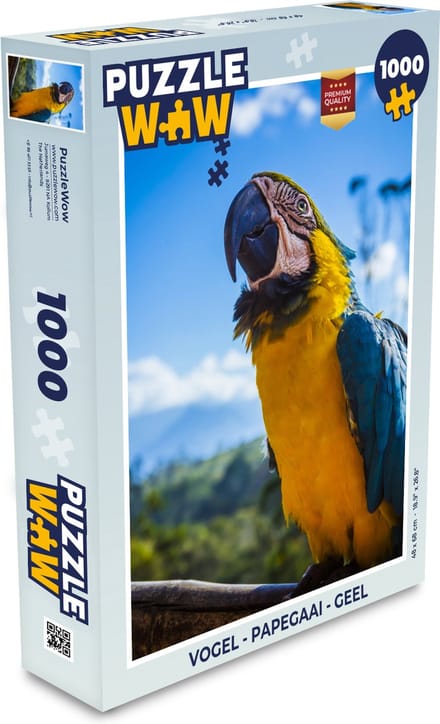 Puzzel Vogel - Papegaai - Geel - Legpuzzel - Puzzel 1000 stukjes volwassenen