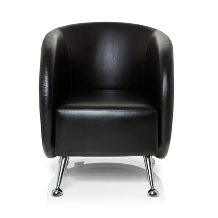 ST. LUCIA | 1-Zits - Gestoffeerde fauteuil Zwart