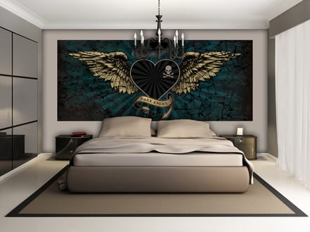 Alchemy Heart Dark Angel Tattoo Photo Wallcovering