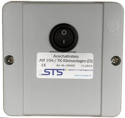 TELEFOONBEL-INSCHAKELRELAIS AR-104D in IP54 behuizing 60606