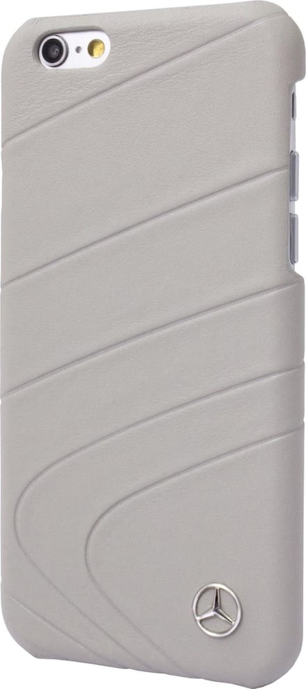 Mercedes organic II echt leer hardcase grijs iPhone 6/6s