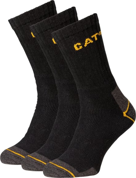 CAT Werksokken - Zwart met grijs - Maat 41/45