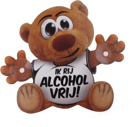 Miko Funny Bear (30916) 16,5 Cm Met Zuignappen