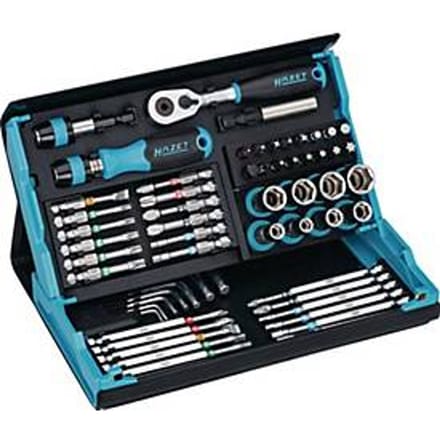 HAZET bitset SmartCase 2200SC-32, 59-delig, sleuf/PH/PZ/TX, kleurcoderingssysteem, magnetisch slot