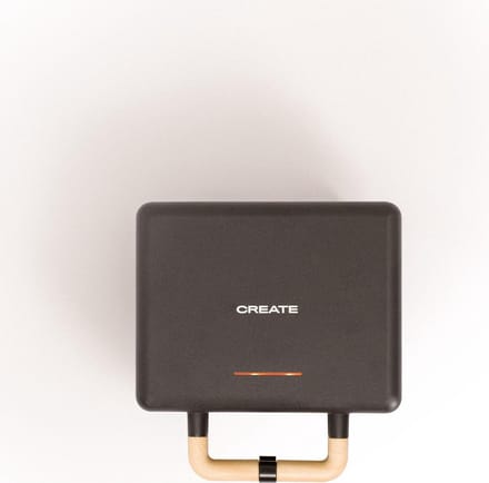 CREATE - Tosti-ijzer, grill en wafelijzer met verwisselbare platen - Zwart - Dubbel - STONE STUDIO