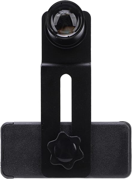 Microscooplens smartphone-adapter, smartphone camera-adapterhouder met 12,5x oculair voor microscoopoculairbuis van 23,2 mm
