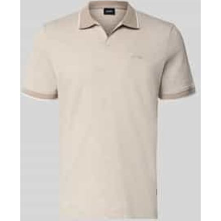 regular fit poloshirt met labelstitching model 'Iwanito'