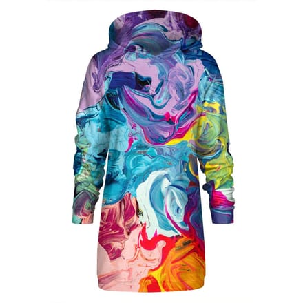 "Paintjob" Oversize hoodiejurk