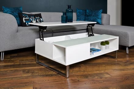 hoogglans salontafel met lift