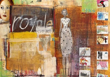 Kunstdruk Birgit Lorenz - Royale Post for me 100x70cm