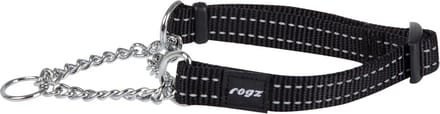 Rogz Utility Sliphalsband Ketting Zwart - Hondenhalsband - M 31-45x1.6 Cm