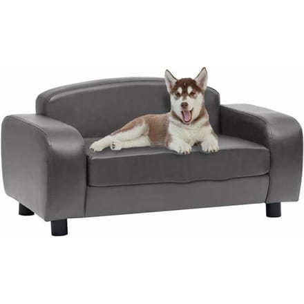 Maison Exclusive - Canapé pour chien Gris 80x50x40 cm Similicuir gris