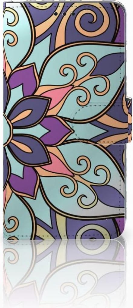 Samsung Galaxy S10 Hoesje Purple Flower