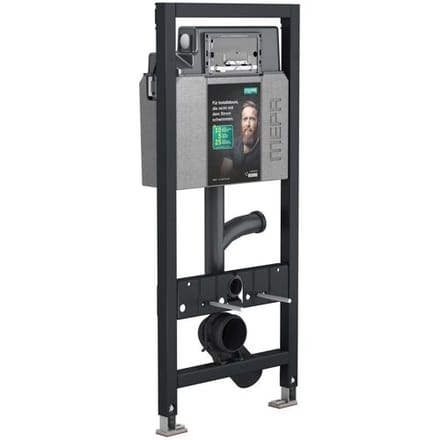 Mepa nextVIT mounting element for wall-hung WC height 120 cm with odor extraction connection