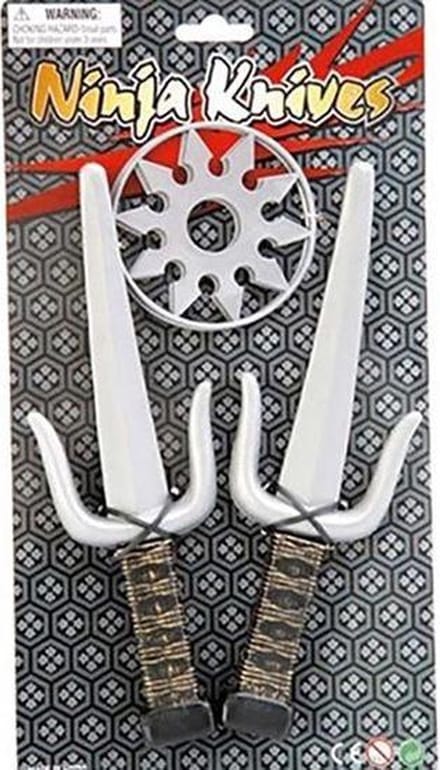 Witbaard Accessoireset Ninja - Wit/grijs - 4-delig