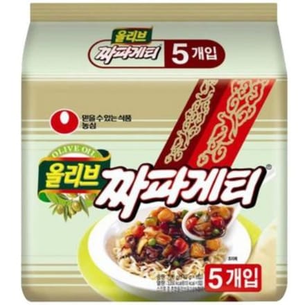 Nongshim Jjapagetti En Sachet 140g (5 paquets) 1 beige