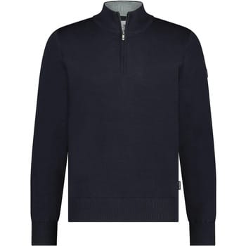 State Of Art Half Zip Trui Wol Blend Navy - Maat S - Heren - Pullovers