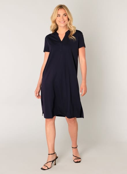 BASE LEVEL Yen Dresses - Dark Blue - maat 44