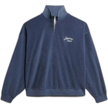 Dames sweatshirt met ronde hals en rits Superdry Heritage