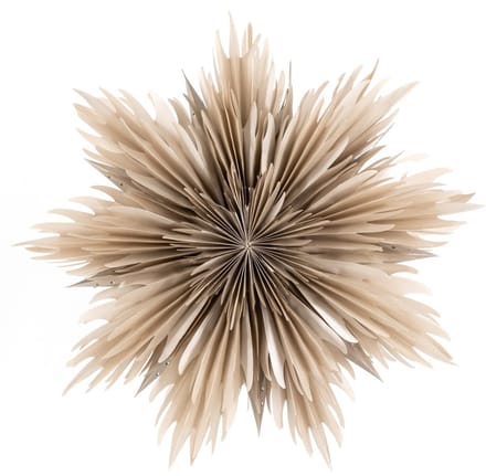 Kerstster star 60cm taupe met pendel