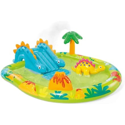 Intex Little Dino Opblaaszwembad met glijbaan - 191 x 152 x 58 cm