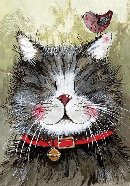 Alex Clark Theedoek Kat ~ Klaus