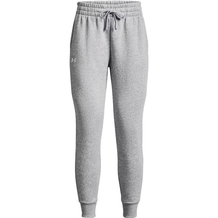 Under Armour UA Rival Fleece Jogger Dames Sportbroek - Grijs - Wit