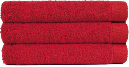 Handdoek 50x100 cm Uni Pure Royal Rood - 4 stuks