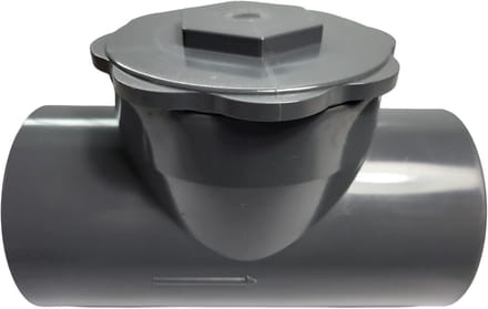 Terugslagklep PVC Ø 63 voor rioolbuizen en drukwatersystemen