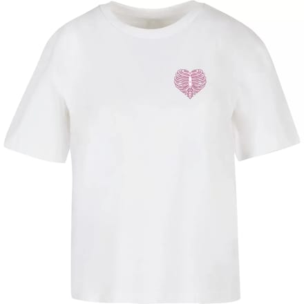 Dames-T-shirt Miss Tee Heart Cage Rose