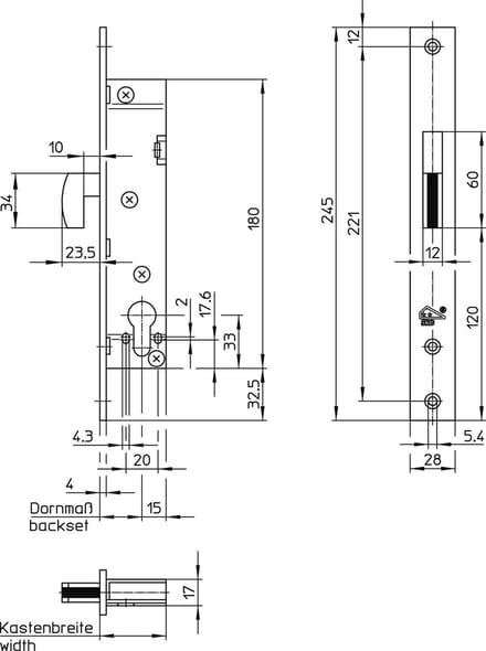 Wilka VH Smalslot RVS Haak 1736-41 PC