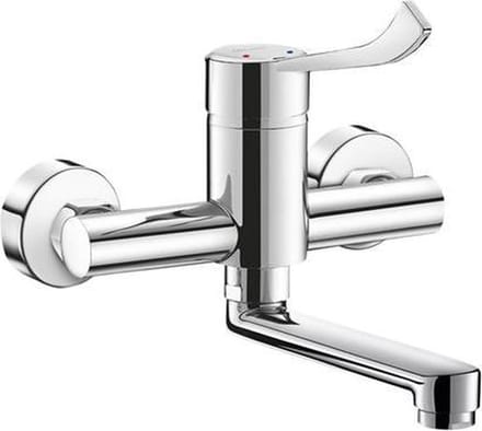 Mech. muurmngkrn Securit vaste uitl L.150, hyg. hendel,S-kop
