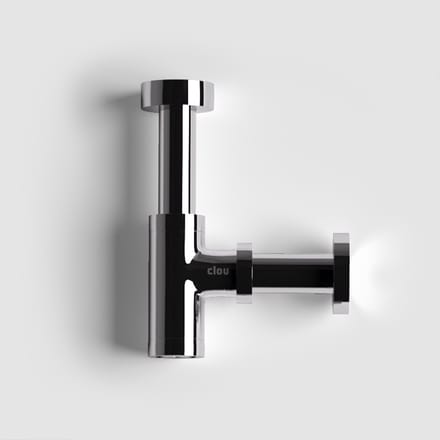 Clou Mini Suk designsifon, chroom, speciaal voor fonteintjes